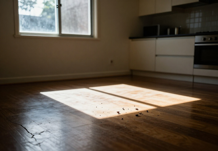 Termite damage in a Balmain waterfront home before treatment